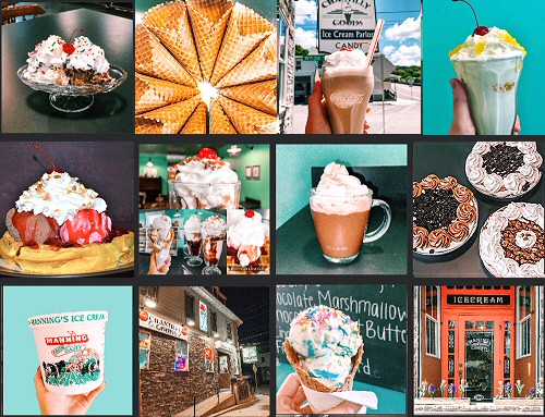  Ice Cream Shop on the way to/from Jim Thorpe Poconos PA at Chantilly Goods Ice Cream Shop